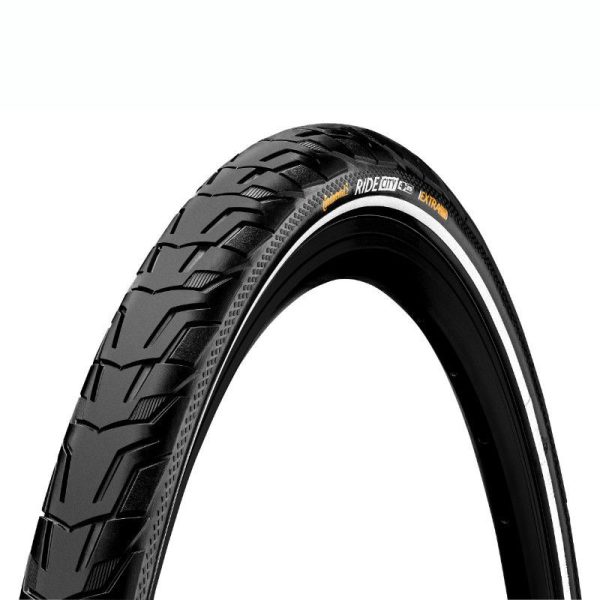 Pneu VTT Urbain 26 X 1.75 Continental Cityride Noir TR (47-559) Flanc Reflex