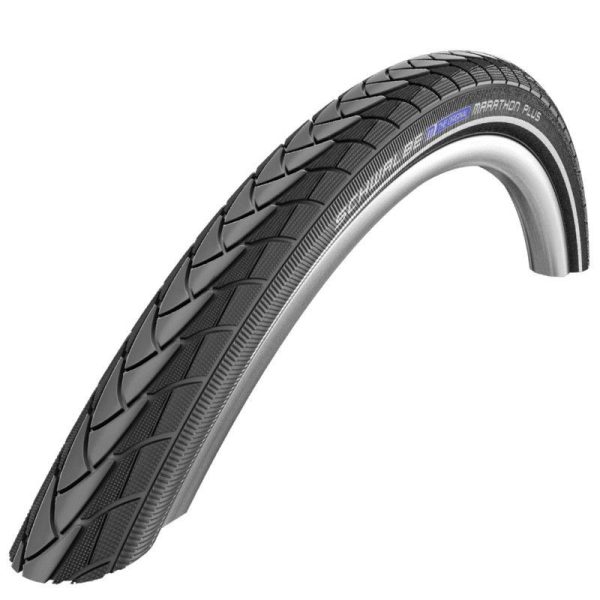 Pneu City 20 X 1.75 Schwalbe Marathon Plus Noir TR (47-406) Renfort 5mm Flanc Reflex Compatible Vae