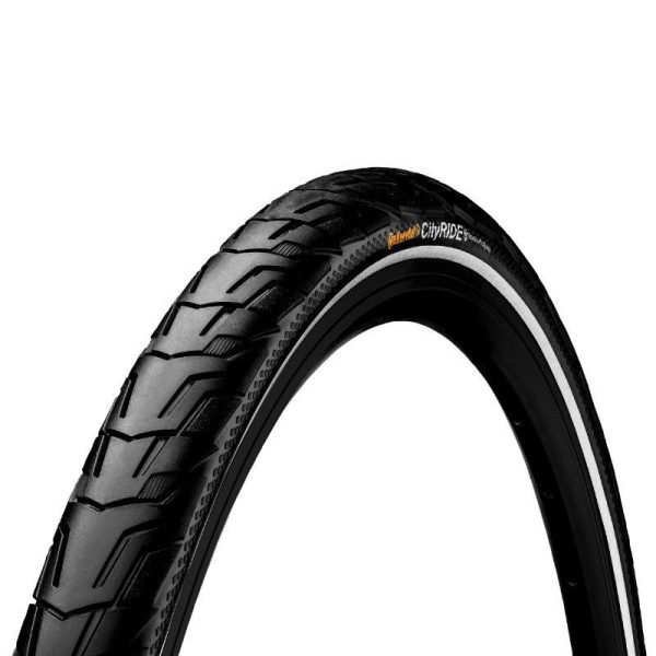 Pneu VTC Urbain 700 X 32 Continental Cityride Noir TR (32-622) Flanc Reflex