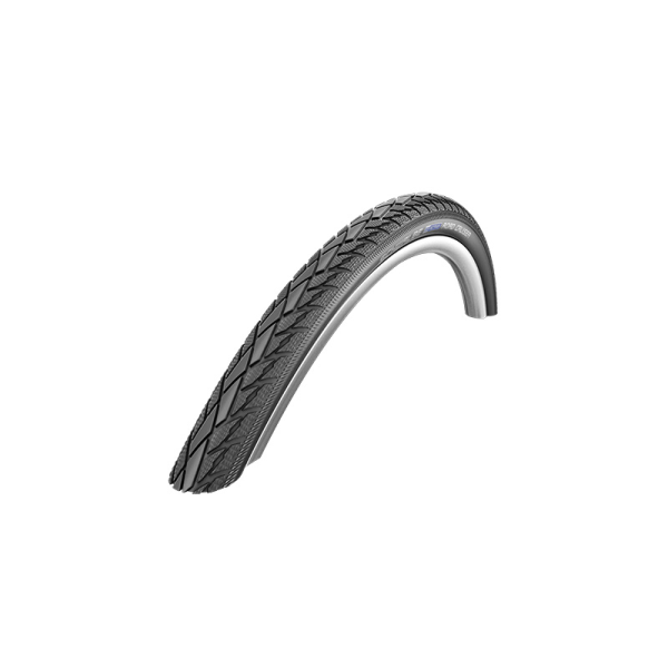 Pneu City 22 X 1 1-2 Schwalbe Road Cruiser Hs484 Noir TR (44-484) Flanc Reflex