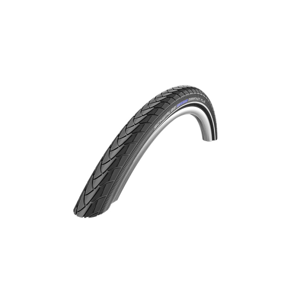 Pneu City 16 X 1.35 Schwalbe Marathon Plus Noir TR (35-349) Renfort 5mm Flanc Reflex Compatible Vae (Brompton)