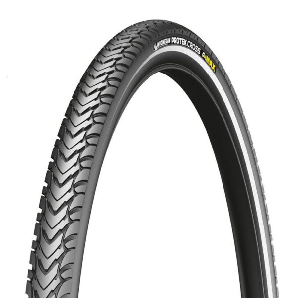 Pneu VTT 26 X 1.60 Michelin Protek Cross Max Renfort 5mm Noir TR (42-559) Flanc Reflex Compatible Vae