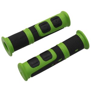 Poignee VTT Progrip 964 Evo Noir-Vert Ø22mm L120mm Predecoupe Pour 90mm (Paire)
