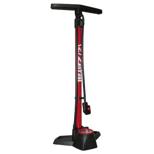 Pompe A Pied Zefal Profil Max Fp30 Corps Acier Support Resine Rouge Manometre 12Bar Raccord Switch Vp-vs Avec Accessoires
