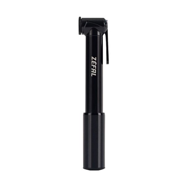 Pompe Mini Route Zefal Road Micro Alu Noir 7Bars L165mm Vp-Vs 95G pour Pneu Section 23 À 32mm Avec Clip Fixation