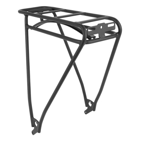 Porte Bagage Arriere 26" Leader Fox E-Devron Pour Fat Bike Noir Compatible Brasa Gent (Panasonic)