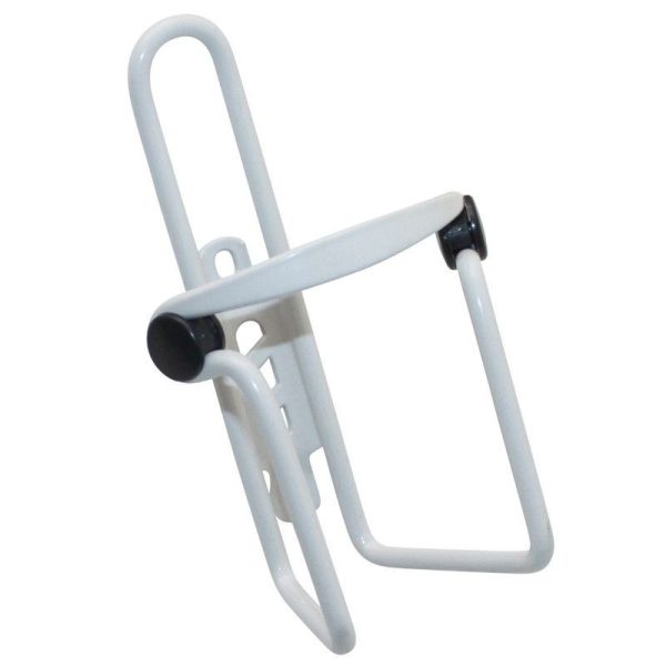 Porte Bidon Newton N1 Alu Blanc Avec Pastilles Anti-Vibration (Sur Carte)