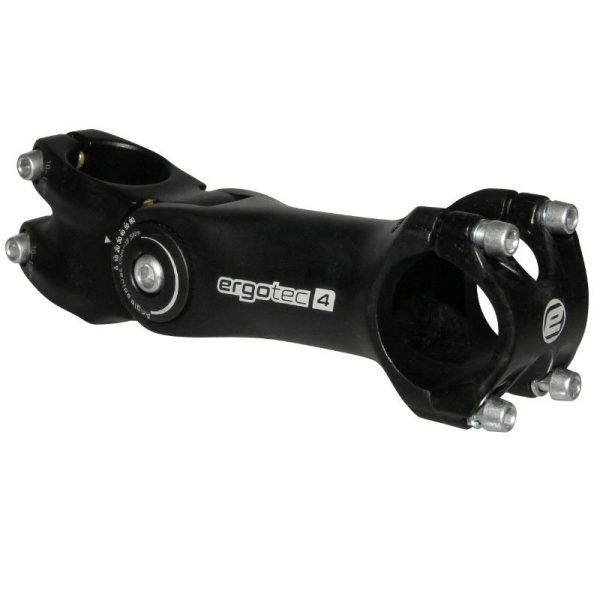 Potence VTT Ergotec Reglable Octopus Alu Noir 31.8 L 125mm Pour Fourche 1"1-8 (Homologue Niveau 4)