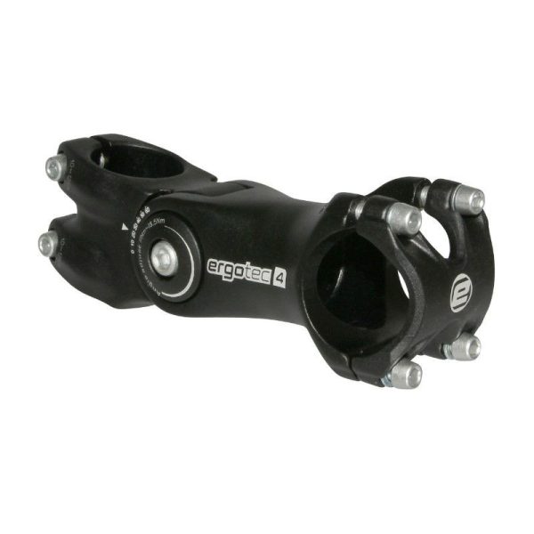 Potence VTT Ergotec Reglable Octopus 2 Alu Noir 31.8 L 105mm Pour Fourche 1"1-8 (Homologue Niveau 4)