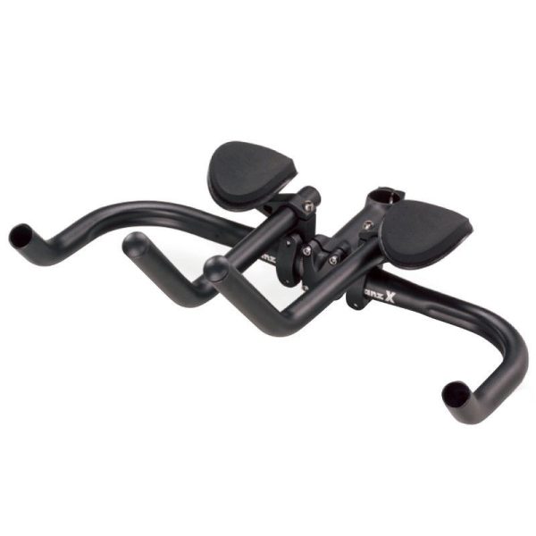Prolongateur de Cintre Contre La Montre 31,8-25,8 Alu Noir Mat Position Haute Avec Repose Bras 475Grs