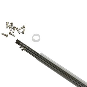 Rayon Inox Argent 2mm L 280mm Tete Coudee Avec Ecrou (Tube de 10)