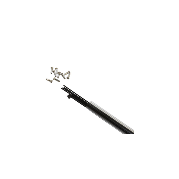 Rayon Inox Noir 2mm L 282mm Tete Coudee Avec Ecrou (Tube de 10)