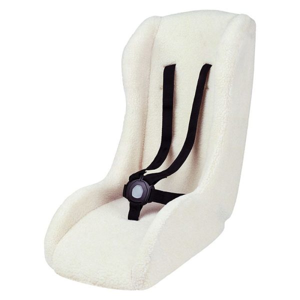 Reducteur Porte Bebe-Siege Enfant Polisport Pelican Blanc Finition Polaire Fixation 5 Points Securite Maximale Compatible Remorque, Poussettes, Velo Cargo -Poids Maxi 15Kgs-