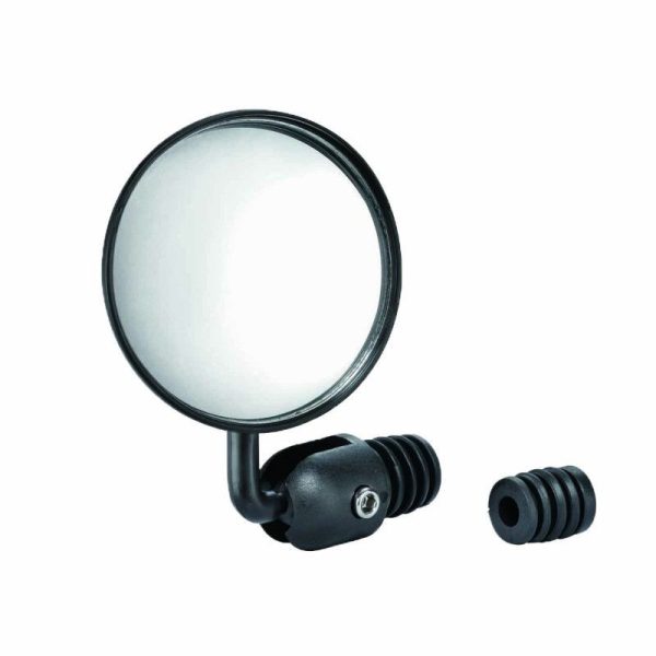 Retroviseur Velo - Trottinette Gauche Ou Droit Newton Reglable Fixation Extremite Cintre (Miroir Diam 7,5 Cm)