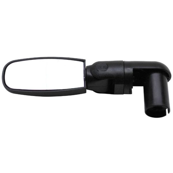 Retroviseur Velo Gauche Ou Droit Zefal Spin Rabattable Fixation Extremite Cintre (Utilisation Route) (Miroir 6X3Cm) 25X110X22 mm