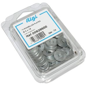 Rondelle Plate Acier Diam 6X18 (Blister de 74) (00828600) -Algi-