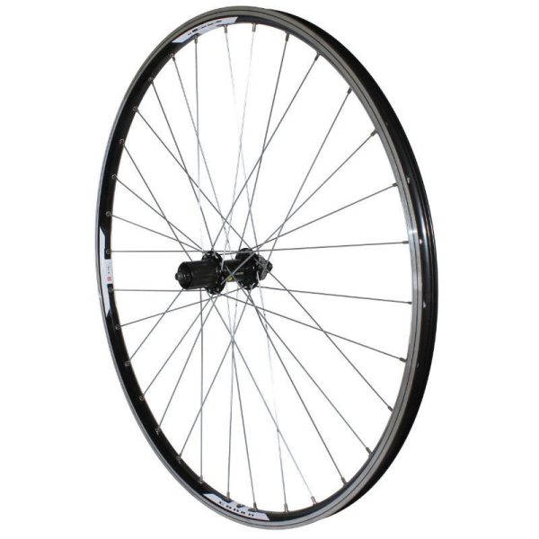 Roue VTT Disque - Patin Blocage 29" M670 Arriere Noir Renforce Moyeu Shimano Acera Qc400 Centerlock Cassette 11-10-9V Jante 19C 32 Rayons