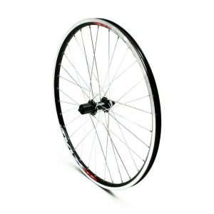 Roue VTT Disque - Patin Blocage 26" M670 Arriere Noir Moyeu Shimano Acera Qc400 Centerlock Cassette 11-10-9V Noir Jante 19C 32 Rayons Argent
