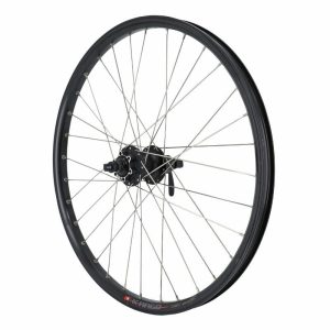 Roue VTT Disque Blocage 24" Kargo / VAE Vélo Électrique / E-bike M650 Tubeless Ready Arriere Noir Double Paroi Moyeu Shimano M475 Disque 6 Trous Cassette 11/10/9v Disque 6 Trous (Renforce) Jante 25c 32 Rayons Galvanise