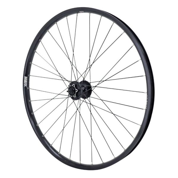 Roue VTT Disque Blocage 27.5" Maxx 25 Tubeless Ready Avant Noir Moyeu Shimano M475 Disque 6 Trous Disque Compatible Vae - All Terrain - Jante 25C 32 Rayons