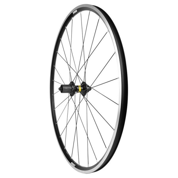 Roue Route Patin Blocage 700 Mavic Access R17 Arriere Cassette Hg 11-10V Noir 24 Rayons Jante (622-17) -Poids Max 120 Kg-