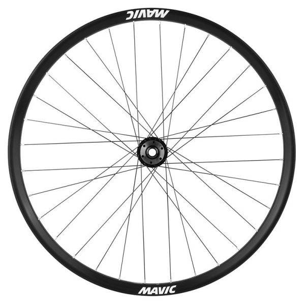 Roue VTT - VAE Disque 29" Mavic E-Access Xr27 Boost Tubeless Ready Avant Axe Traversant 15-110 Disque 6 Trous Noir 32 Rayons Jante (622-27) -Poids Max 135 Kg-