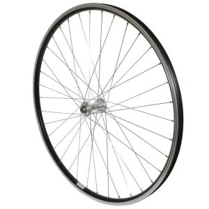 Roue VTC Patin Blocage 700 X 35 - 28" Gravity Avant Alu Noir Double Paroi Moyeu Alu