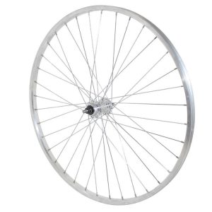 Roue City Patin 650X30A (26X1 3-8) Arriere Jante et Moyeu Alu Axe Plein Roue Libre 1-3V (35-590) (Vendu Avec Ecrou 10X100) Jante 21C
