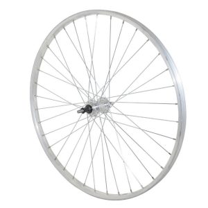 Roue City Patin 650X35B Arriere Jante et Moyeu Alu Axe Plein Roue Libre 7-6-5V (35-584) (Vendu Avec Ecrou 10X100) Jante 21C