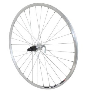 Roue Route Patin Blocage 700 Elan Cfx Argent Arriere Moyeu Alu Cassette Type Shimano 10-9-8V 32 Rayons Galva Jante 13C