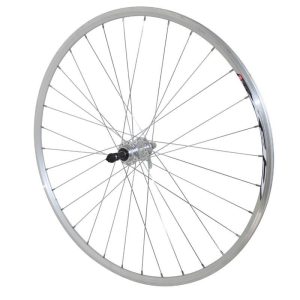 Roue Route Patin Blocage 700 Elan Cfx Argent Arriere Moyeu Alu Roue Libre 7-6V 32 Rayons Galva Jante 13C