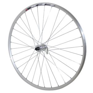 Roue Route Patin Blocage 700 Elan Cfx Argent Avant Moyeu Alu 32 Rayons Galva Jante 13C