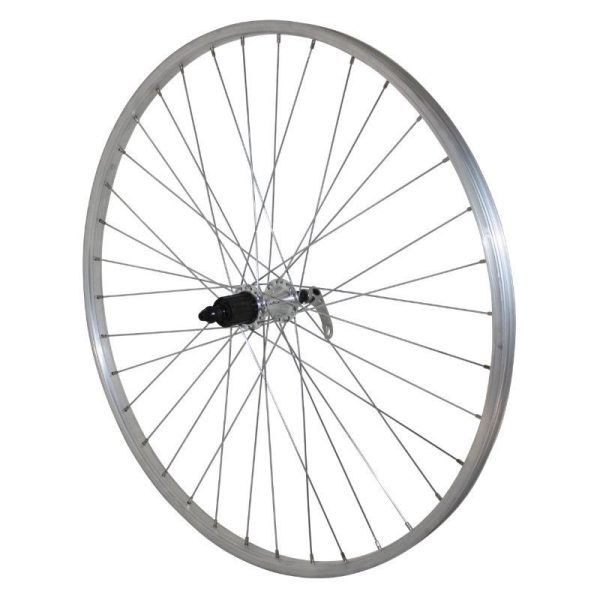 Roue VTC Disque - Patin Blocage 700 X 35 - 28" Alu Arriere Moyeu Qc300 Centerlock Cassette Shimano 11-10-9V 36 Rayons Jante 21C