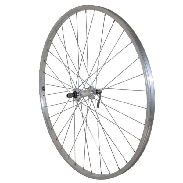 Roue VTC Patin Blocage 700 X 35 - 28" Alu Avant Moyeu Alu 36 Rayons Jante 21C