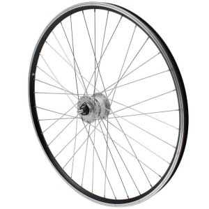 Roue VTC Patin 700 X 35 - 28" Er10 Noir Avant Moyeu Ecrou Shimano Dynamo Dh2N 6 Volt-2.4W (Eclairage Avant) Jante 19C