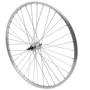 Roue VTC - City Patin 700 X 28 - 35 Arriere Jante et Moyeu Alu Axe Plein Roue Libre 7-6V (Vendu Avec Ecrou 10X100) Jante 19C