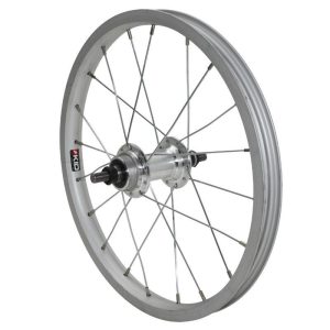 Roue VTT Patin 16" Arriere 16X1,75 Alu Moyeu Acier Axe Plein Roue Libre 1V (Vendu Sans Ecrou 9X100)