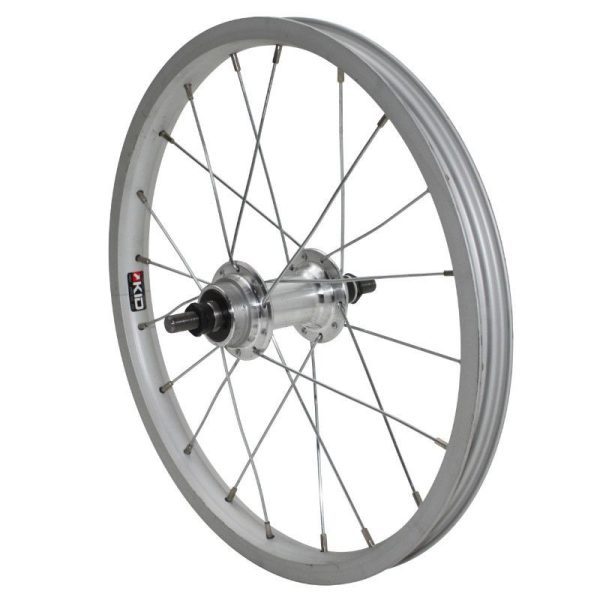 Roue VTT Patin 16" Arriere 16X1,75 Alu Moyeu Acier Axe Plein Roue Libre 1V (Vendu Sans Ecrou 9X100)