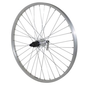 Roue VTT Patin Blocage 24" Alu Arriere Moyeu Shimano Shimano Qc300 10-9-8V Compatible 8-7V 36 Rayons Jante 21C