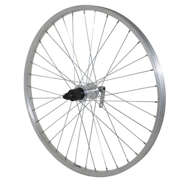 Roue VTT Patin Blocage 24" Alu Arriere Moyeu Shimano Shimano Qc300 10-9-8V Compatible 8-7V 36 Rayons Jante 21C
