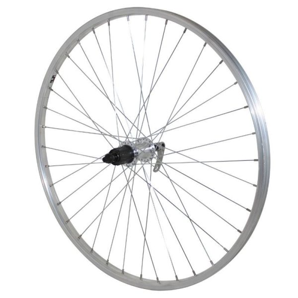 Roue VTT Patin Blocage 26" Alu Arriere Moyeu Shimano Qc300 10-9-8V Compatible 7V 36 Rayons Jante 21C