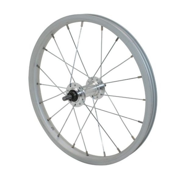 Roue VTT Patin 16" Avant 16X1,75 Alu Moyeu Acier Axe Plein (Vendu Sans Ecrou 9X100)