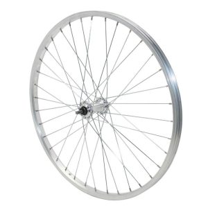 Roue VTT Patin 24" Alu Avant Moyeu Alu Axe Plein (Vendu Avec Ecrou 9X100) Jante 21C