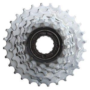 Roue Libre 6V. Sunrace 14-28 Argent Indexee (En Boite)