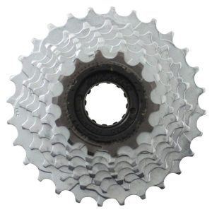 Roue Libre 7V. Sunrace 14-28 Argent Indexee (En Boite)