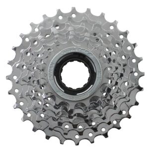 Roue Libre 7V. Sunrace 13-28 Chrome Indexee (En Boite)