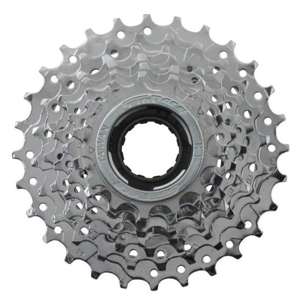 Roue Libre 7V. Sunrace 13-28 Chrome Indexee (En Boite)