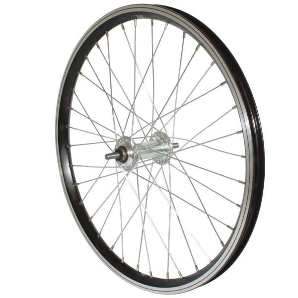 Roue Remorque Velo 20 X 1.75 Alu Mx Alu Axe Plein 9X100 Noir