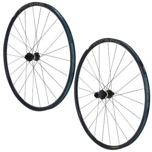 Roues Gravel - Route 700 Mavic Allroad Disc Centerlock Noir 11V. Compatible 10V. Shimano (Avant + Arriere) - Axe Traversant 12X100 et 12X142 Compatible Tubeless et Chambre