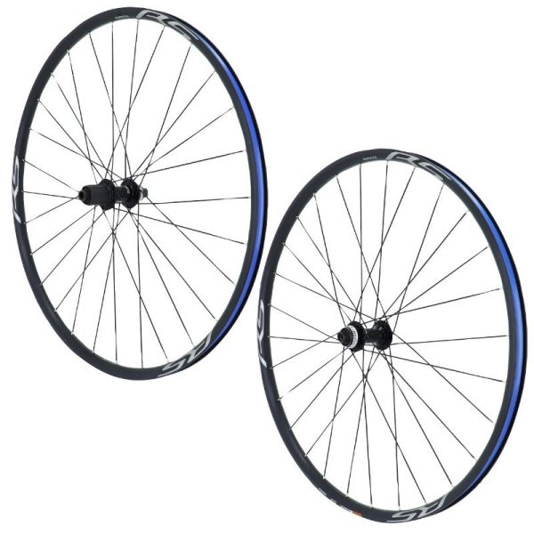 Roues Route 700 Shimano Wh-Rs171 Frein A Disque Noir 12-11-10V. Axe Traversant 12X100 et 12X142 (Paire)